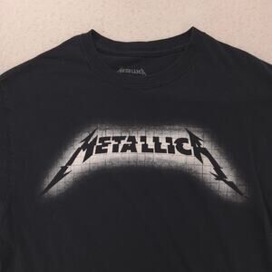 Metallica Band Crew Neck Graphic Short Sleeve T Shirt Mens Size Medium M Black